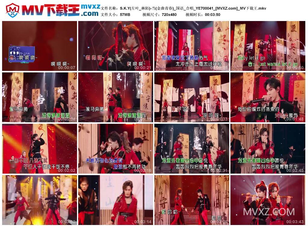 S.K.Y(左叶_林陌)-当(金曲青春)_国语_合唱_YE700041